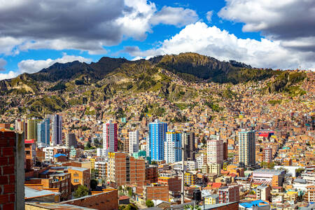Veduta della città di La Paz