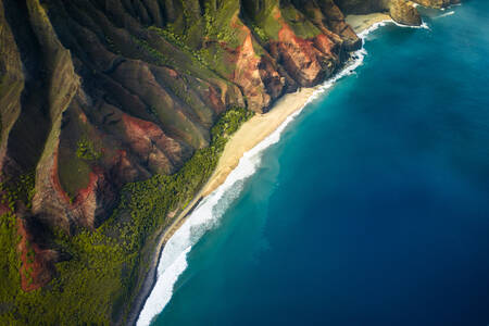 De kust van Kauai