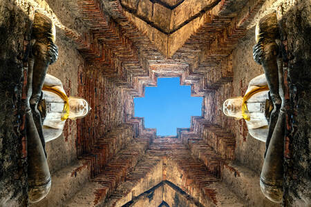 View of the temple from the inside