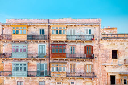 Traditional houses in Valletta