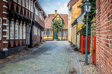 Street with old houses