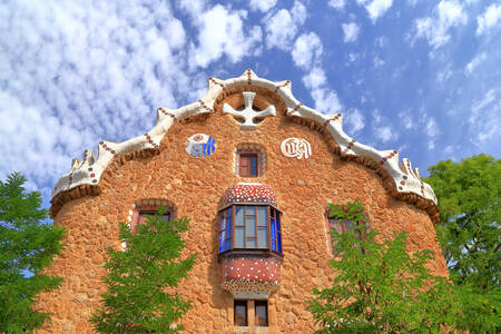 Building in Park Güell, Barcelona