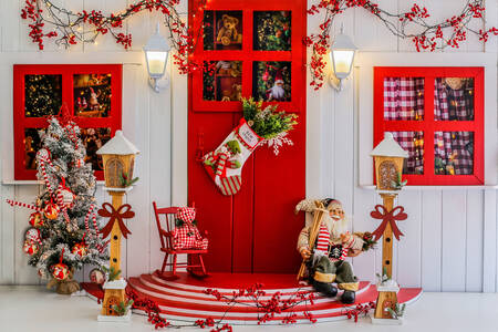 Decorações de Natal na casa