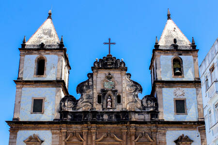 Kerkgevel in Salvador