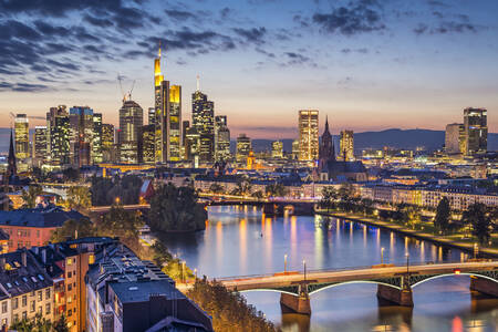 Frankfurt am Main éjszaka