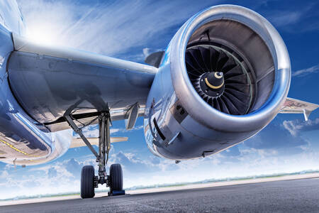 Motor de avión turbofán