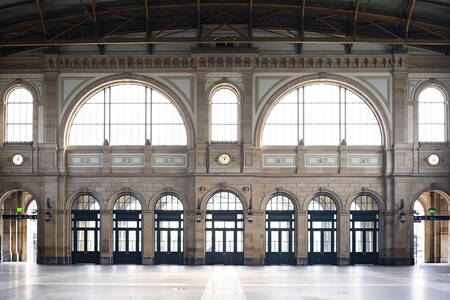 A zürichi főpályaudvar belső tere