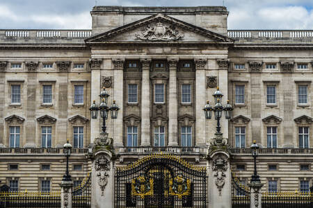 Facaden på Buckingham Palace