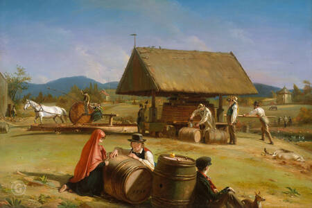 Вільям Сідні Маунт: "Виготовлення сидру"