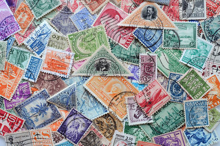 Postage stamps of different countries