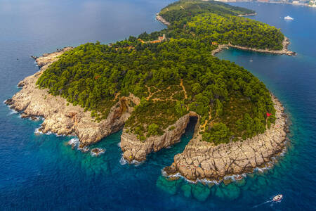 Νησί Lokrum, Κροατία