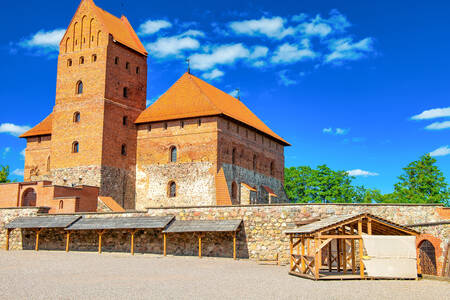 Patio del castillo de Trakai
