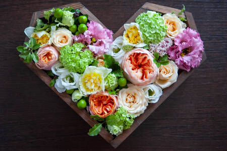 Flower arrangement on the table