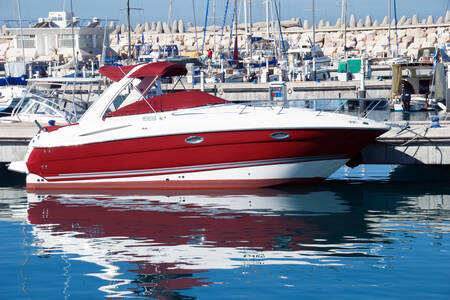 Motorboat at the pier