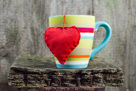 Heart on a cup