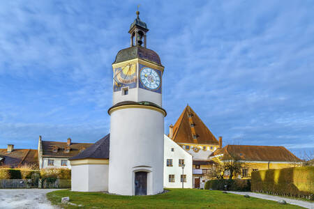 The Clock Tower in Burghausen