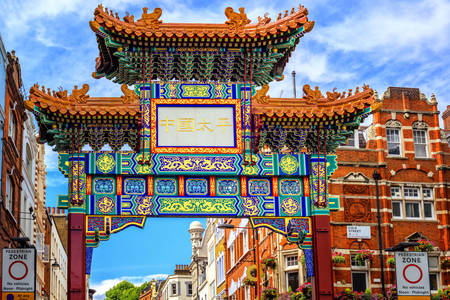 Chinatown-poort in Londen