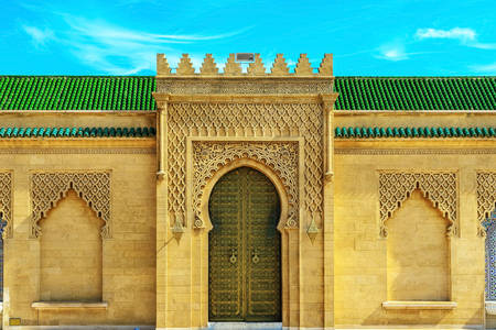 A porta do mausoléu de Muhammad V