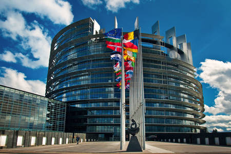 Европейския парламент в Страсбург