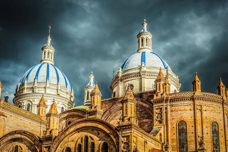 Domes of the New Cathedral of Cuenca