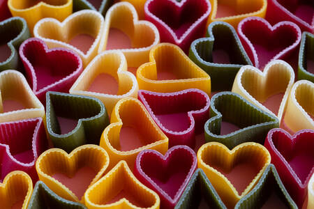 Heart shaped pasta