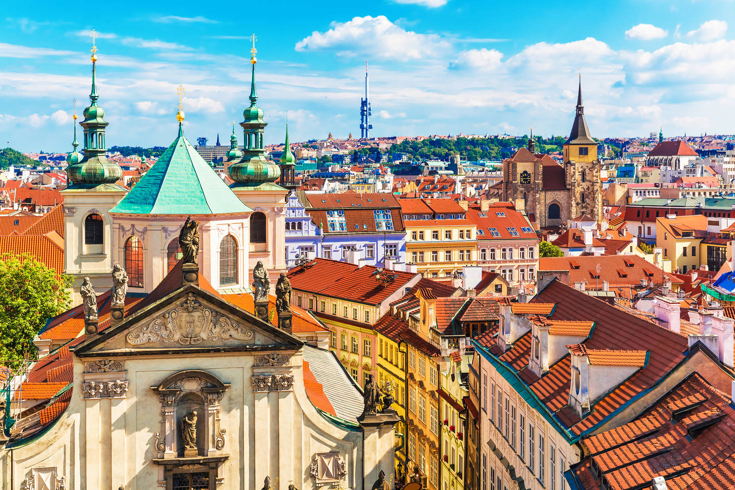 Прага чешская Республика город сотни шпилей