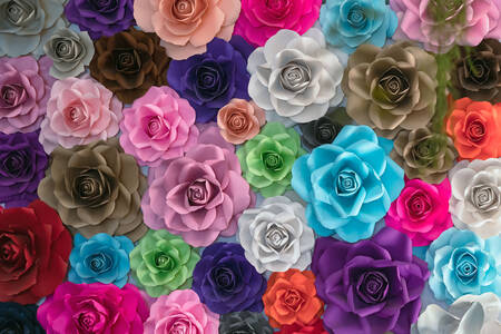 Rosas de papel