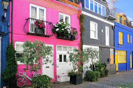 Farebné domy v Londýne