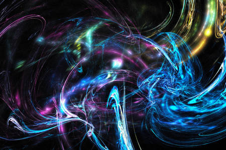 3D abstraction: Colored smoke
