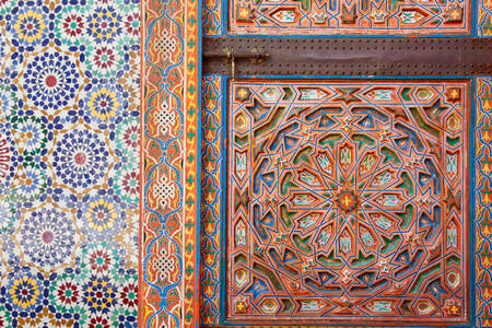 Doors of the royal palace in Fez