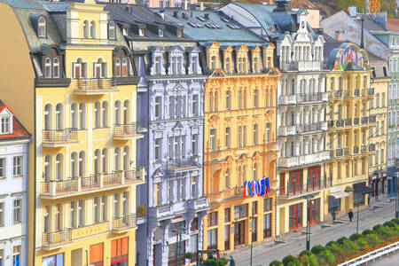 Traditional buildings in Karlovy Vary