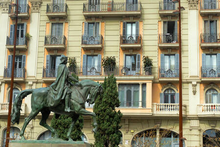 Equestrian statue of Ramon Berenguer III in Barcelona