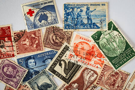 Old Australian stamps