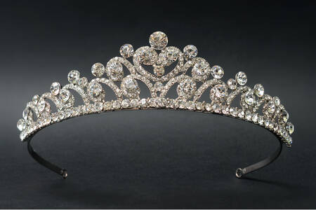 Diadem on a black background