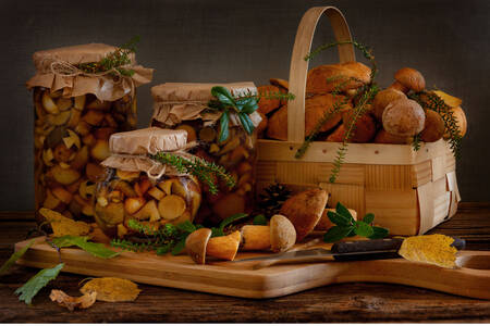 Svježe i ukiseljene šumske gljive