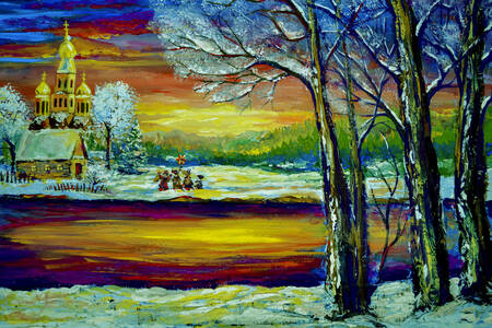 Christmas landscape