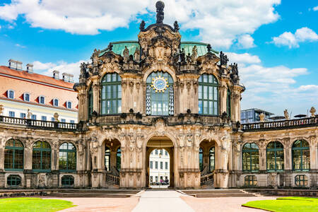 Paviljong i Zwinger-komplexet i Dresden