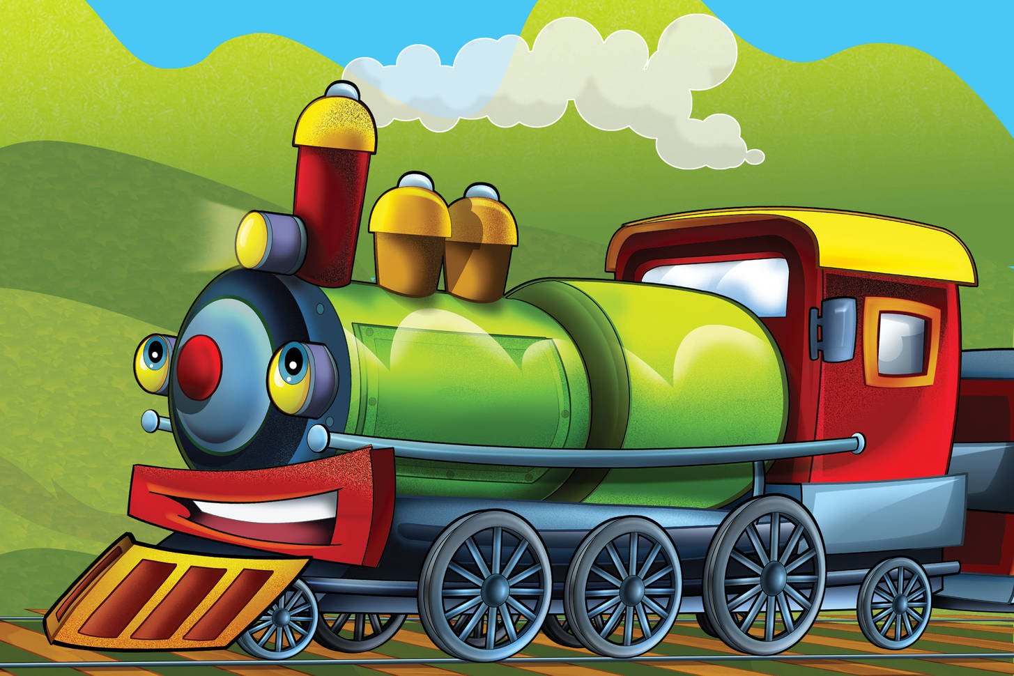 Чудо паровоз. Поезда для детей. Сказочный поезд. Детский поезд из мультика.