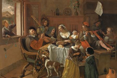 Jan Steen: "Die fröhliche Familie"