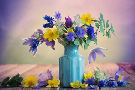 Fleurs dans un vase