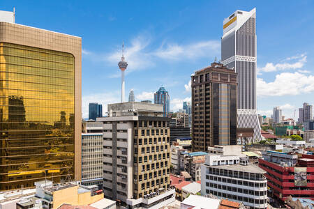 Financiële wijk in Kuala Lumpur