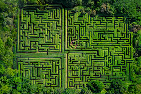 Blick auf den Labyrinthpark