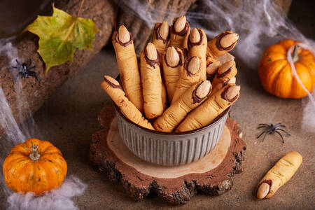 Witch's fingers cookies