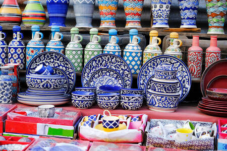 Handmade Indian pottery