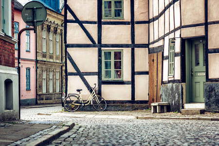 Fachadas de casas en la ciudad de Lund