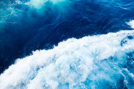 Water and white foam