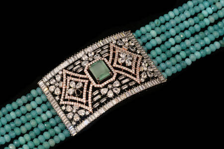 Turquoise beads with an exquisite clasp