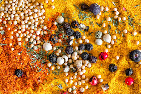 Spices close up