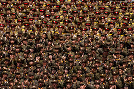 Oficiales del ejército de Corea del Norte