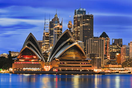 Pohled na operu v Sydney